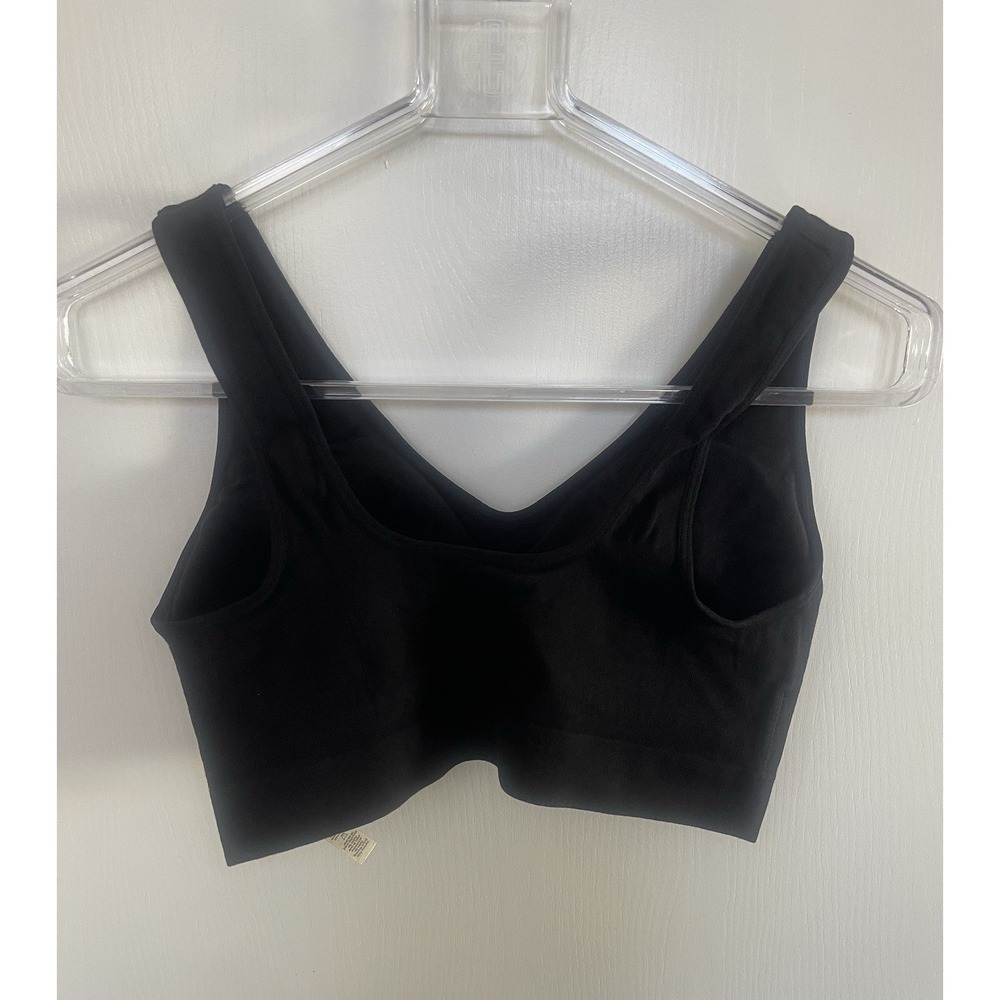 NEW Rhonda Shear Ahh Seamless Leisure Bra In Black Wireless Comfort Bra 2X - Picture 6 of 7